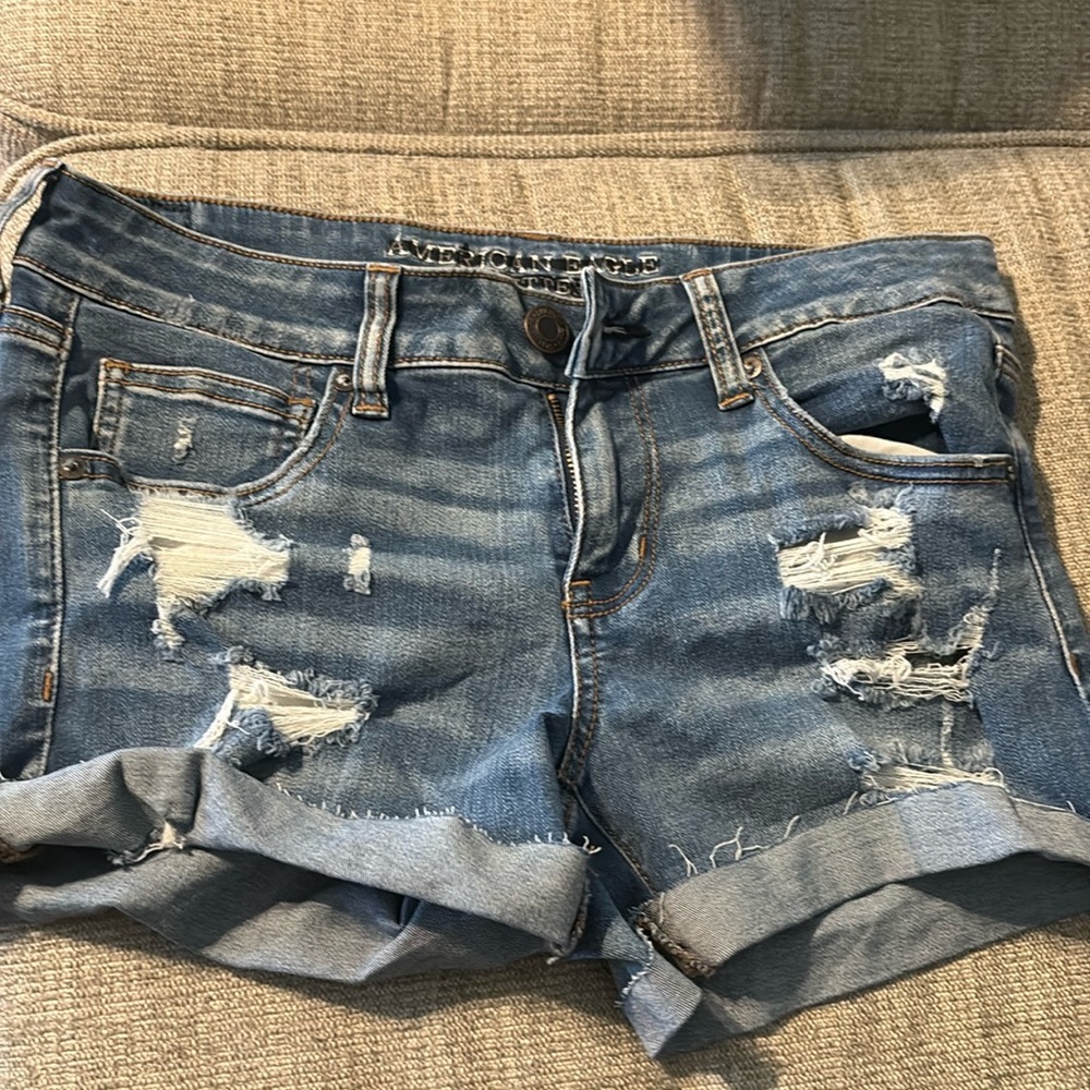 American Eagle super stretch denim shorts